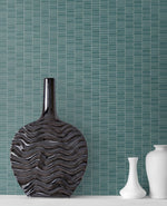 KTM1427 deco spliced stripe wallpaper decor from the Mondrian collection by Seabrook Designs