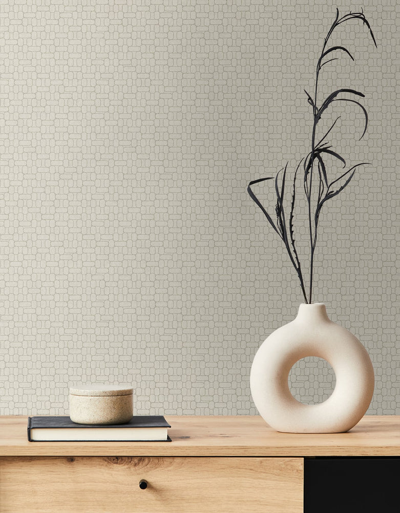 KTM1622 capsule geometric wallpaper decor from the Mondrian collection by Seabrook Designs