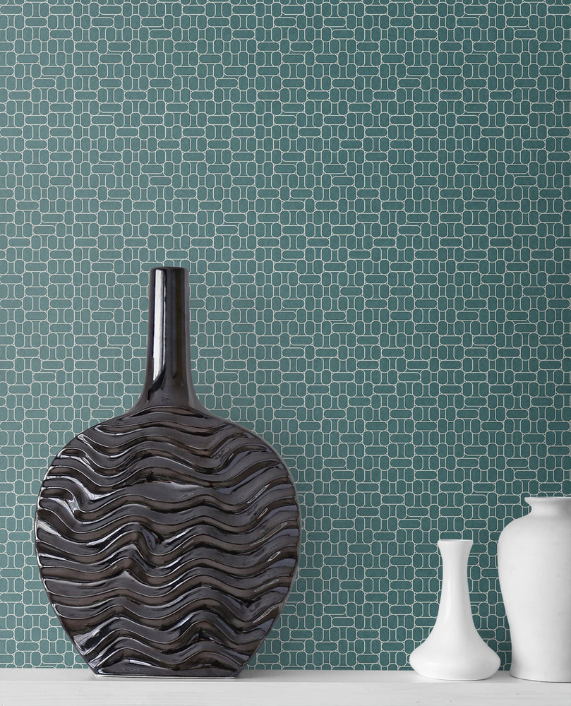 KTM1626 capsule geometric wallpaper decor from the Mondrian collection by Seabrook Designs