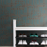 KTM1717 bauhaus cityscape wallpaper decor from the Mondrian collection by Seabrook Designs