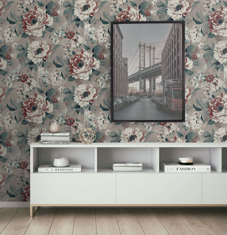 Jepsen Impressionist Floral Wallpaper