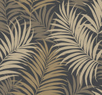 LN10110 via palma tropical palm leaf wallpaper from the Luxe Retreat collection by Lillian August