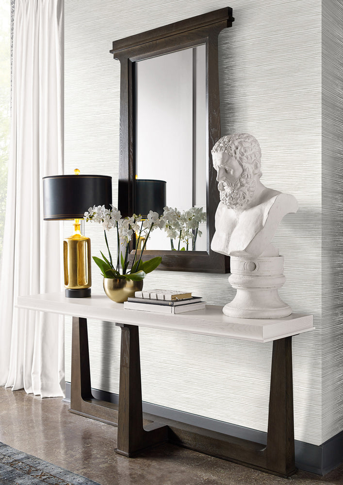 Luxe Retreat Osprey Faux Grasscloth Wallpaper