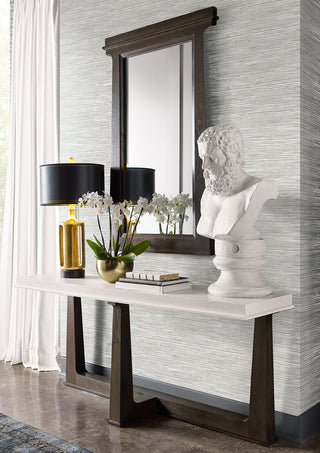 Luxe Retreat Osprey Faux Grasscloth Unpasted Wallpaper