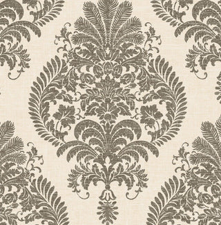 LN10400 Antigua damask wallpaper from the Luxe Retreat collection by Lillian August