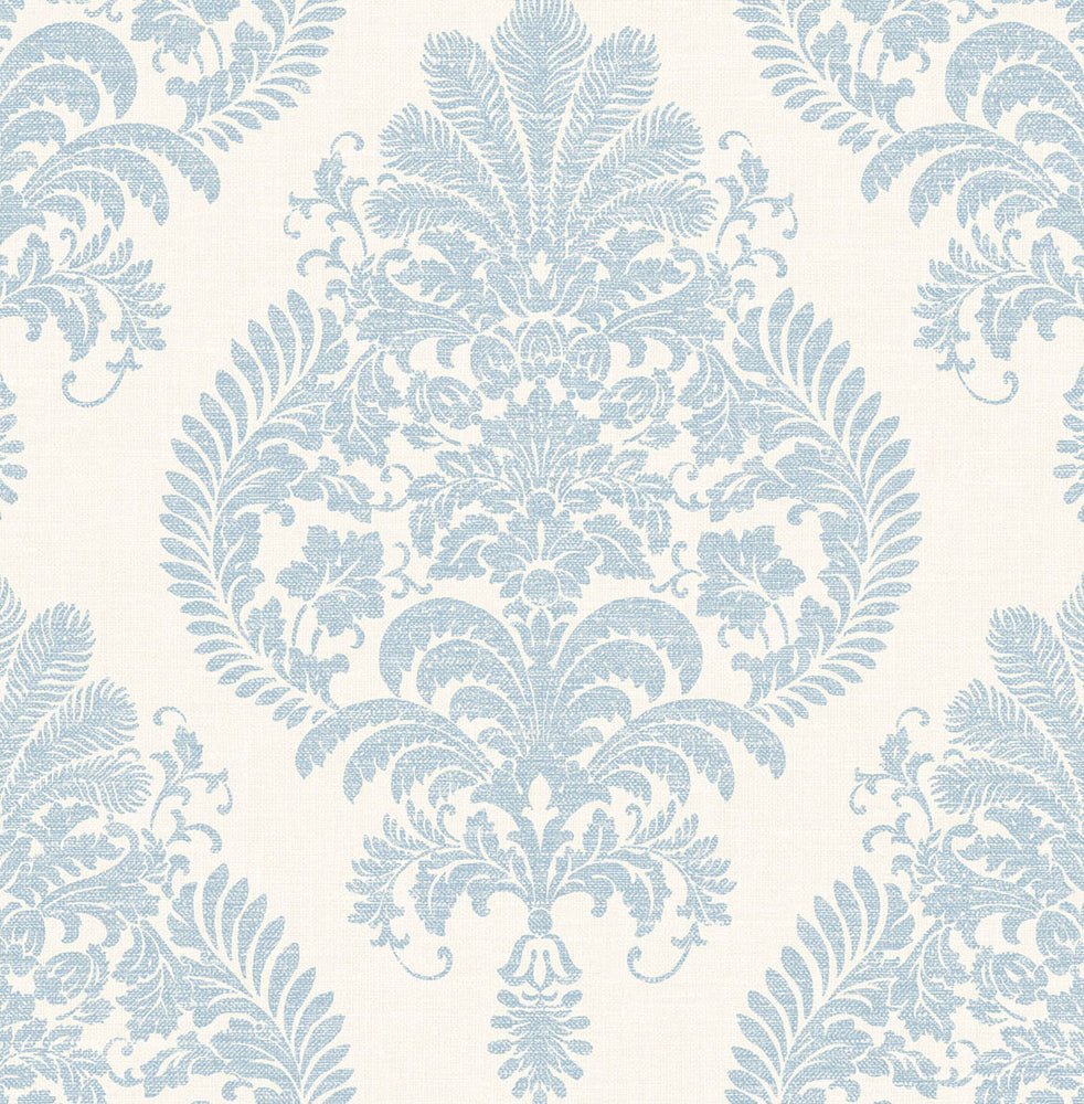 LN10412 Antigua damask wallpaper from the Luxe Retreat collection by Lillian August