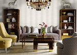 Luxe Retreat Palm Frond Stripe Stringcloth Wallpaper
