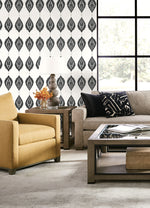 Luxe Retreat Mirasol Palm Frond Contemporary Wallpaper