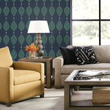 Luxe Retreat Mirasol Palm Frond Contemporary Wallpaper