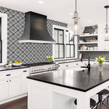 Luxe Retreat Plumosa Faux Tile Unpasted Wallpaper
