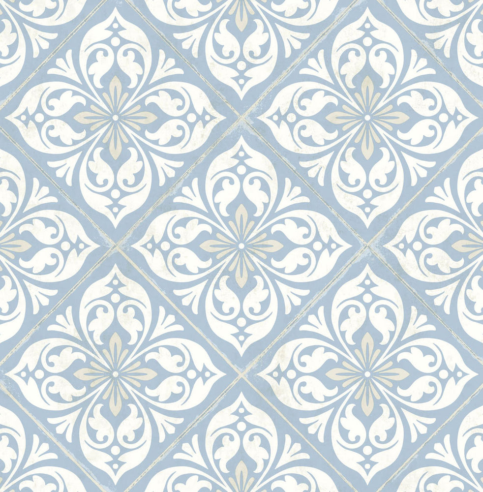 LN11002 Plumosa tile wallpaper from the Luxe Retreat collection by Lillian August