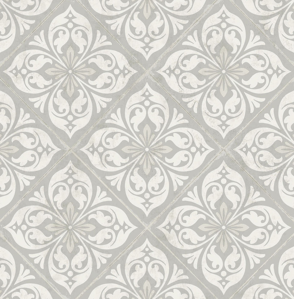 LN11008 Plumosa tile wallpaper from the Luxe Retreat collection by Lillian August