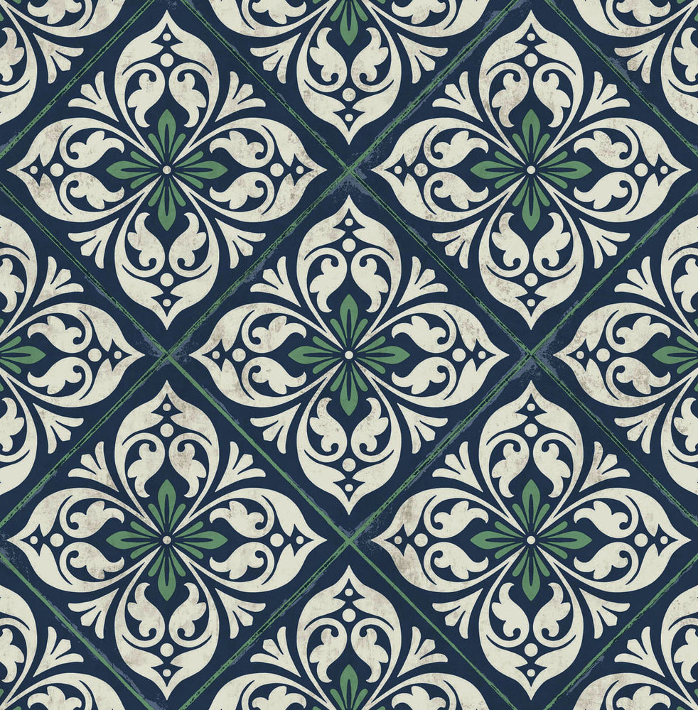 LN11012 Plumosa tile wallpaper from the Luxe Retreat collection by Lillian August