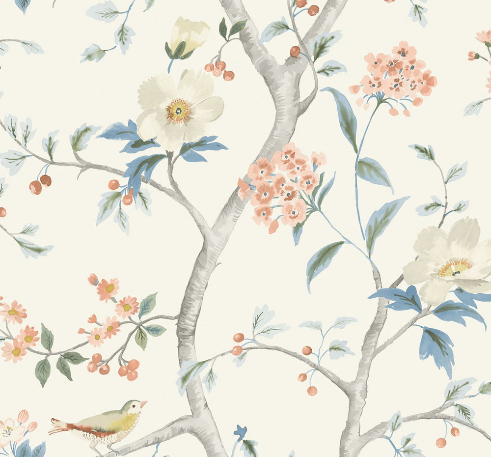 LN11101 Southport floral trail botanical wallpaper from the Luxe Retreat collection by Lillian August