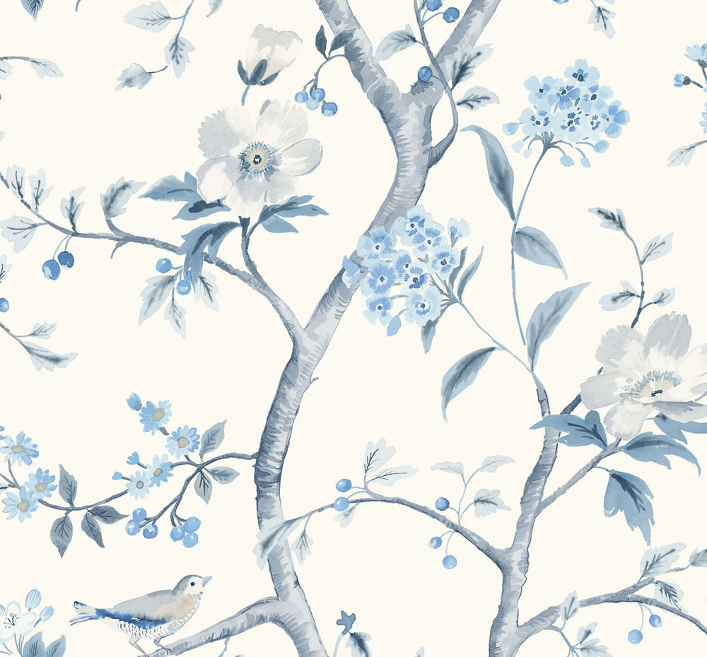LN11102 Southport floral trail botanical wallpaper from the Luxe Retreat collection by Lillian August