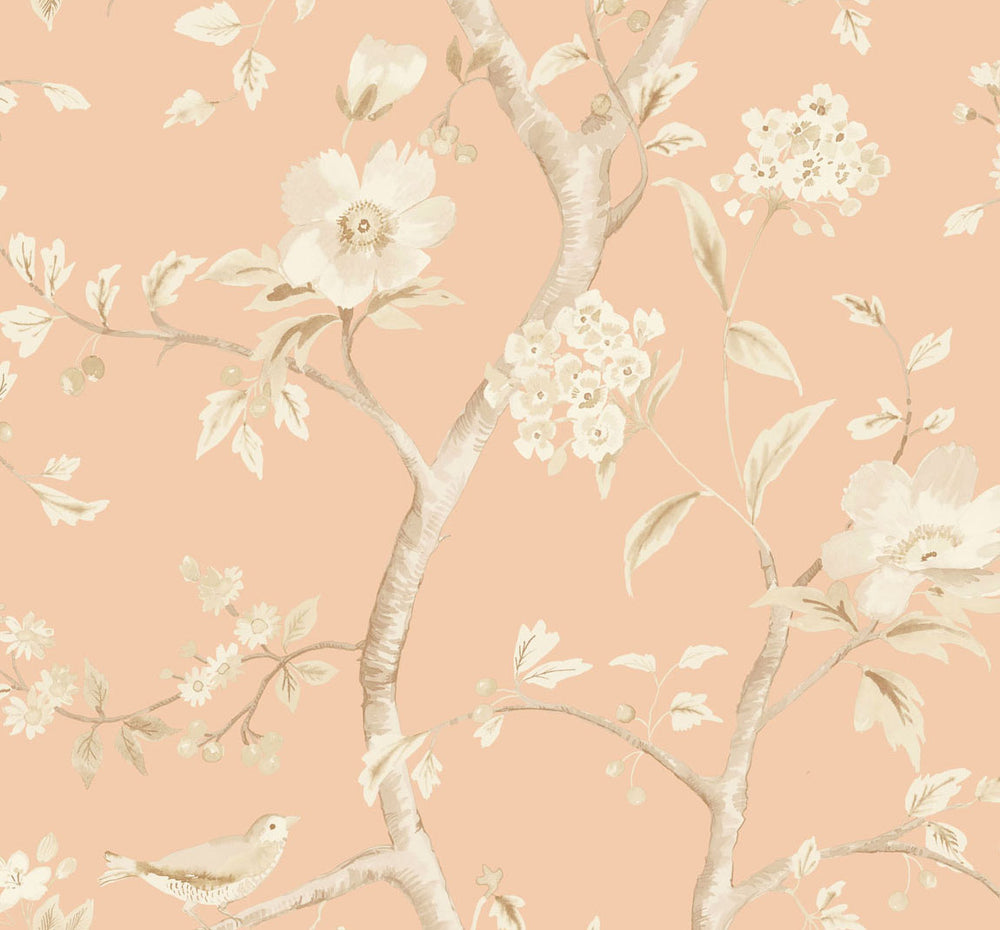 LN11111 Southport floral trail botanical wallpaper from the Luxe Retreat collection by Lillian August