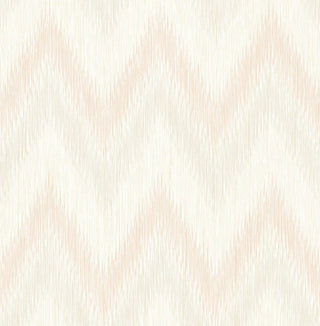 Luxe Retreat Regent Flamestitch Stringcloth Unpasted Wallpaper