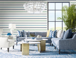 Luxe Retreat Deck Chair Striped Wallpaper