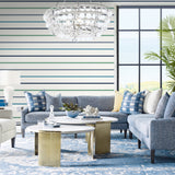 Luxe Retreat Deck Chair Striped Wallpaper