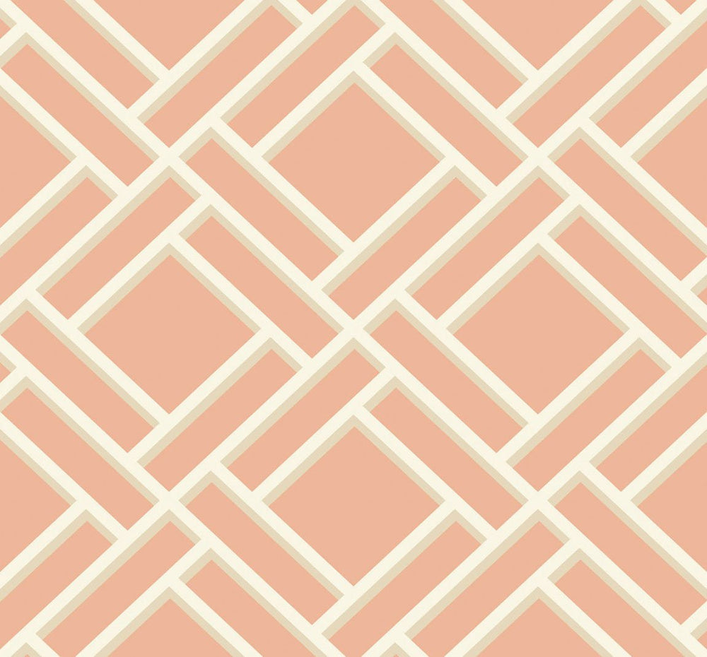 LN11501 trellis geometric wallpaper from the Luxe Retreat collection by Lillian August