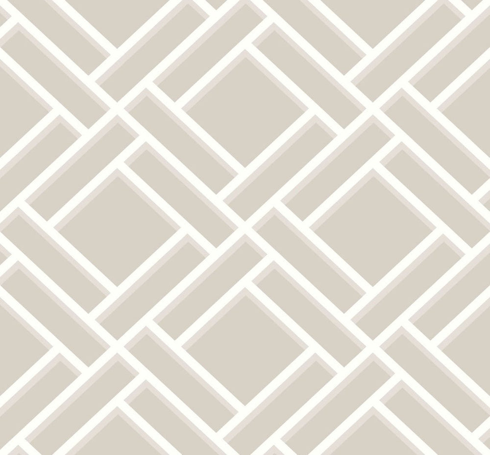LN11508 trellis geometric wallpaper from the Luxe Retreat collection by Lillian August