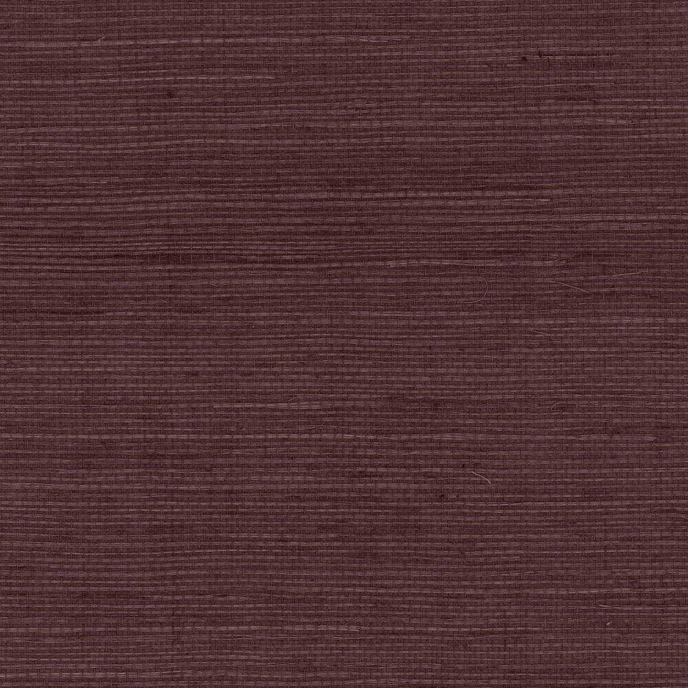 Luxe Retreat Mulberry Shimmer Sisal Grasscloth Wallpaper