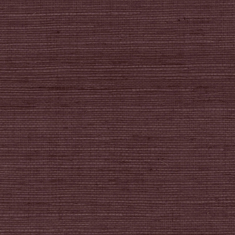 Luxe Retreat Mulberry Shimmer Sisal Grasscloth Wallpaper