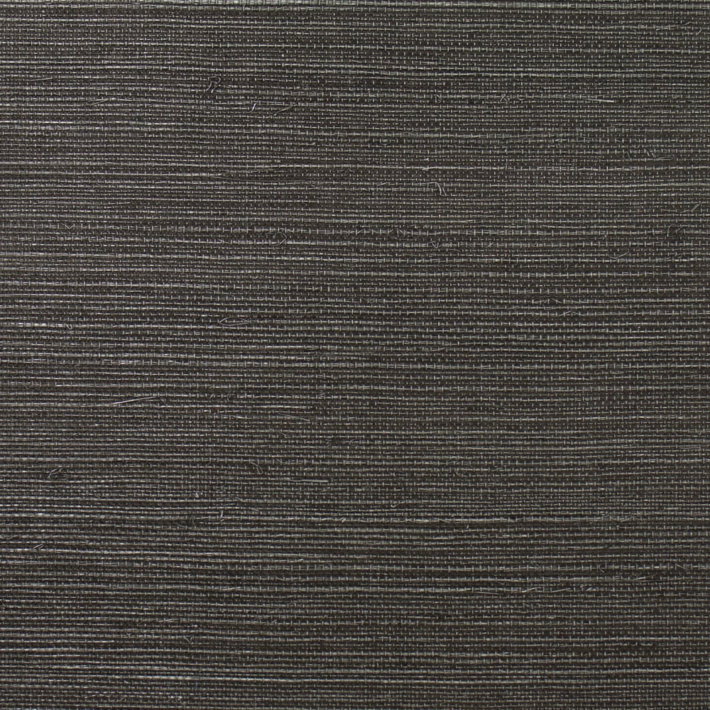 Luxe Retreat Onyx Shimmer Sisal Grasscloth Wallpaper