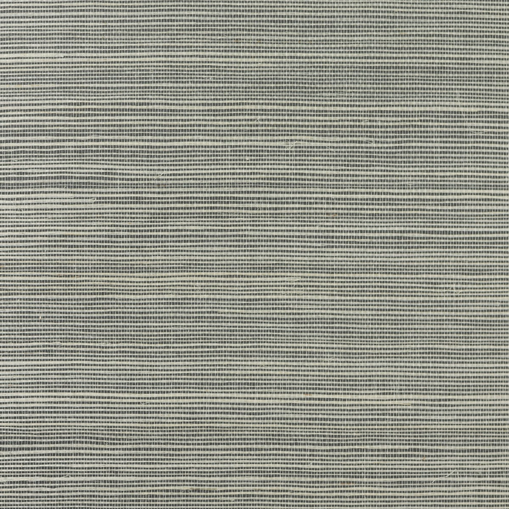 LN11830 black and white sisal grasscloth wallpaper from the Luxe Retreat collection by Lillian August