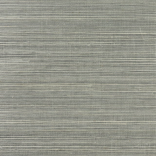 LN11830 black and white sisal grasscloth wallpaper from the Luxe Retreat collection by Lillian August