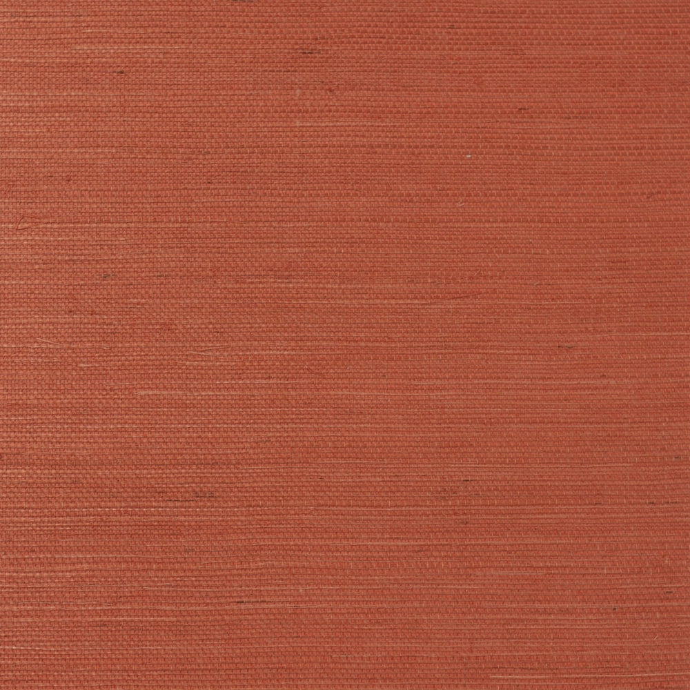 LN11841 Luxe Retreat Blood Orange Sisal Grasscloth Wallpaper