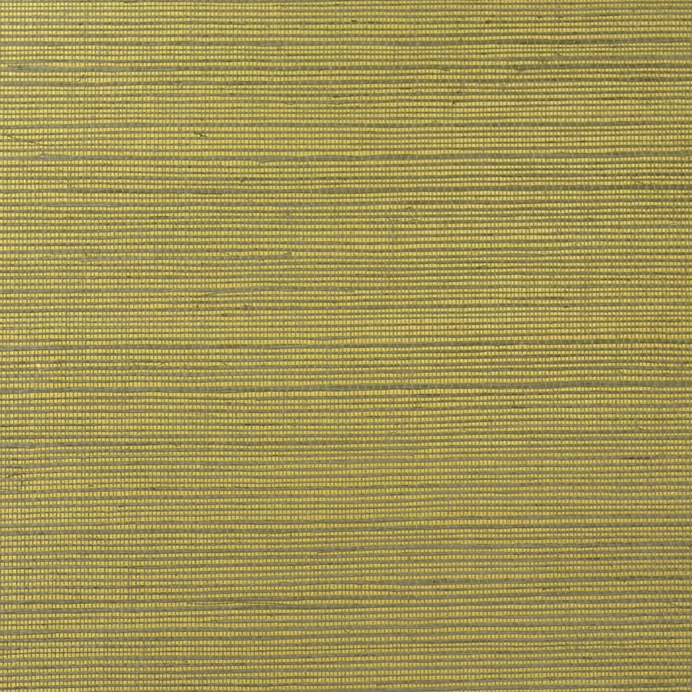 Luxe Retreat Metallic Gold and Aloe Sisal Grasscloth Wallpaper
