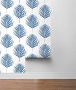 LN20002 Maui palm leaf peel and stick wallpaper roll from the Luxe Haven collection by Lillian August