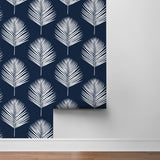 LN20032 Maui palm leaf peel and stick wallpaper roll from the Luxe Haven collection by Lillian August