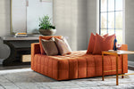 LN20200 Luxe weave grasscloth peel and stick wallpaper living room from the Luxe Haven collection by Lillian August