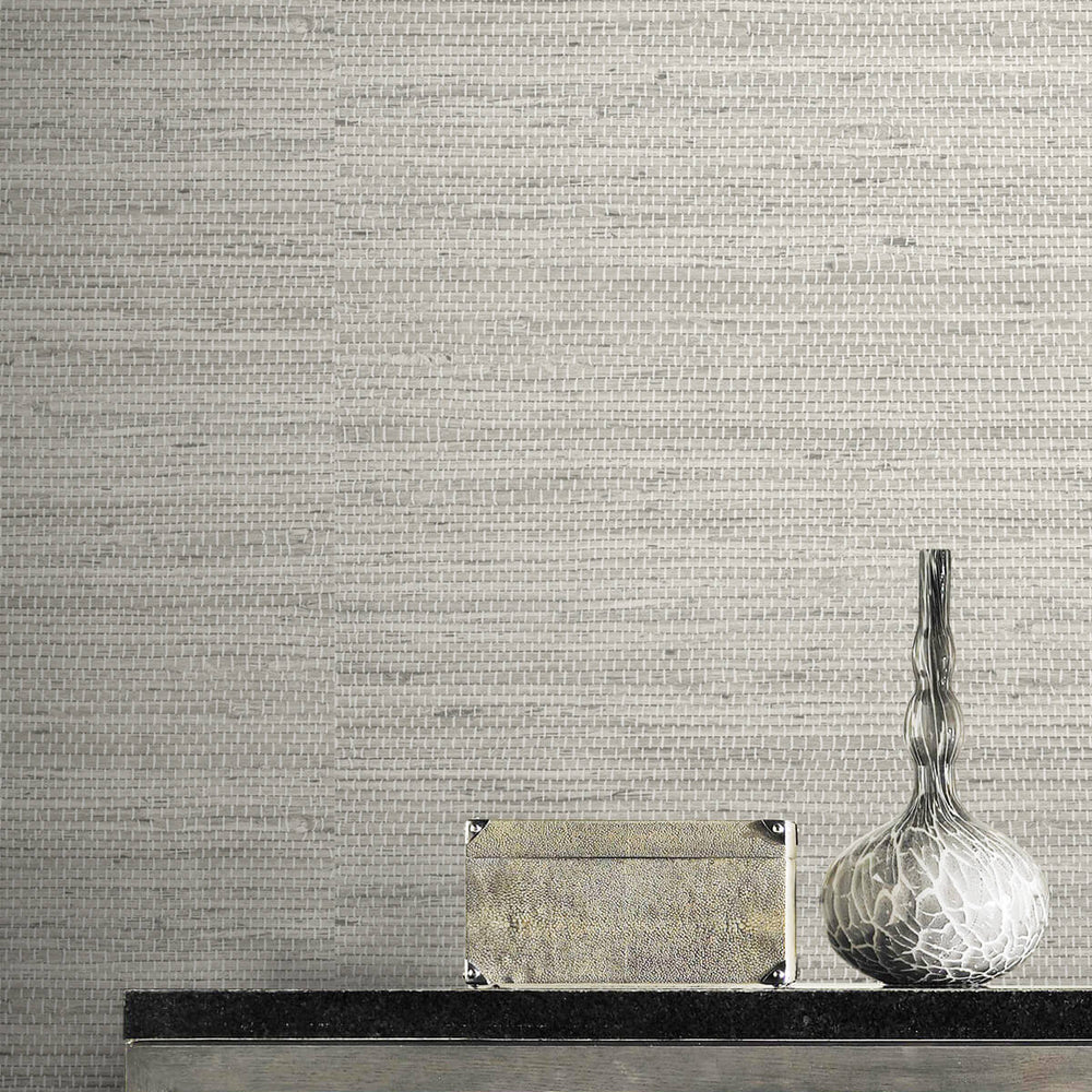
                  
                    LN20200 Luxe weave grasscloth peel and stick wallpaper detail from the Luxe Haven collection by Lillian August
                  
                