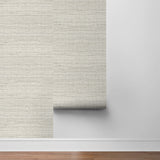 LN20200 Luxe weave grasscloth peel and stick wallpaper roll from the Luxe Haven collection by Lillian August