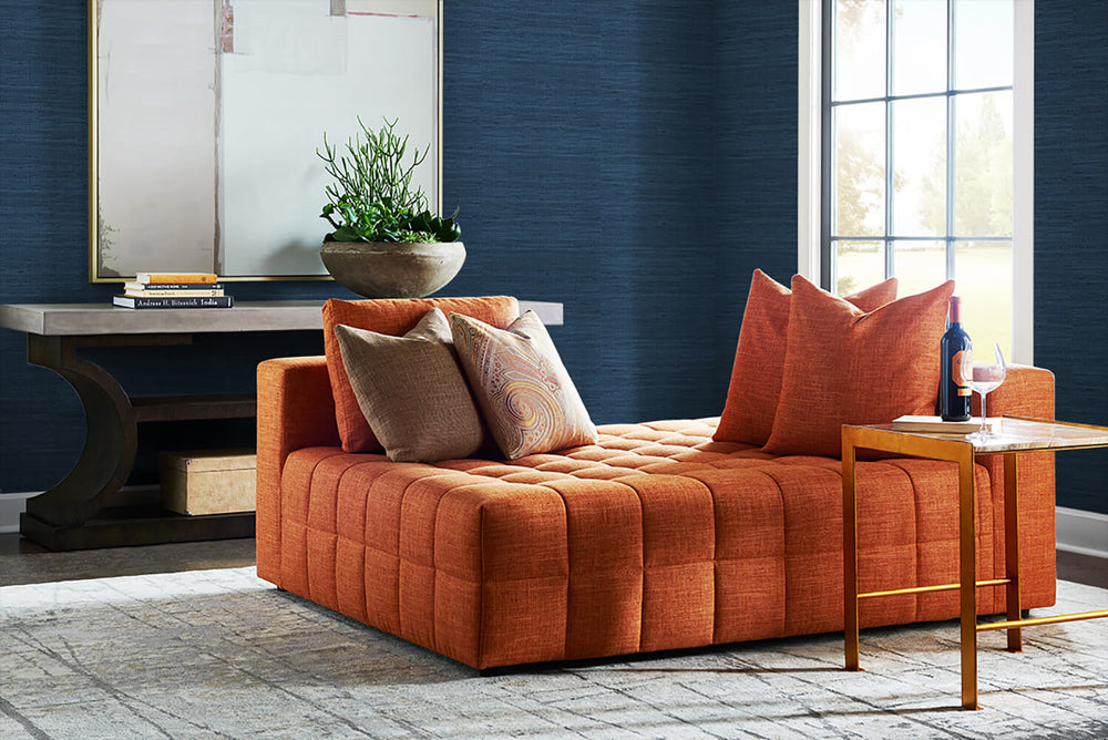 LN20202 Luxe weave grasscloth peel and stick wallpaper from the Luxe Haven collection by Lillian August