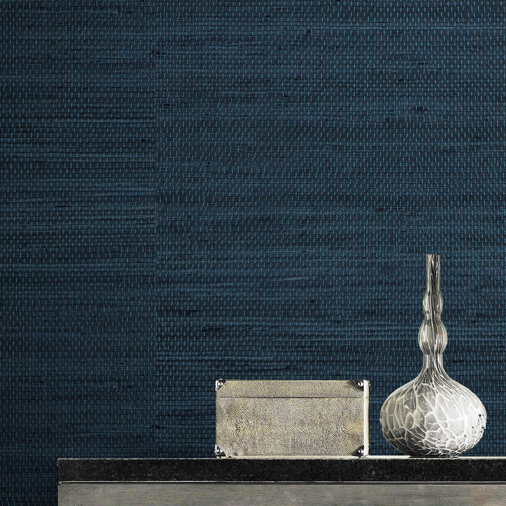 
                  
                    LN20202 Luxe weave grasscloth peel and stick wallpaper detail from the Luxe Haven collection by Lillian August
                  
                
