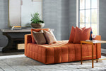 LN20210 Luxe weave grasscloth peel and stick wallpaper living room from the Luxe Haven collection by Lillian August