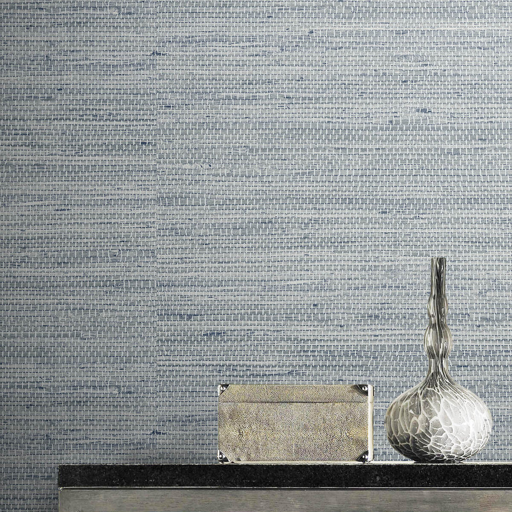 
                  
                    LN20210 Luxe weave grasscloth peel and stick wallpaper detail from the Luxe Haven collection by Lillian August
                  
                
