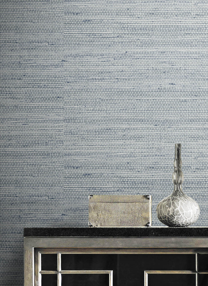 LN20210 Luxe weave grasscloth peel and stick wallpaper detail from the Luxe Haven collection by Lillian August