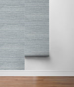 LN20210 Luxe weave grasscloth peel and stick wallpaper roll from the Luxe Haven collection by Lillian August