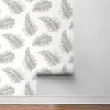 LN20305 tossed palm peel and stick removable wallpaper roll from the Luxe Haven collection by Lillian August