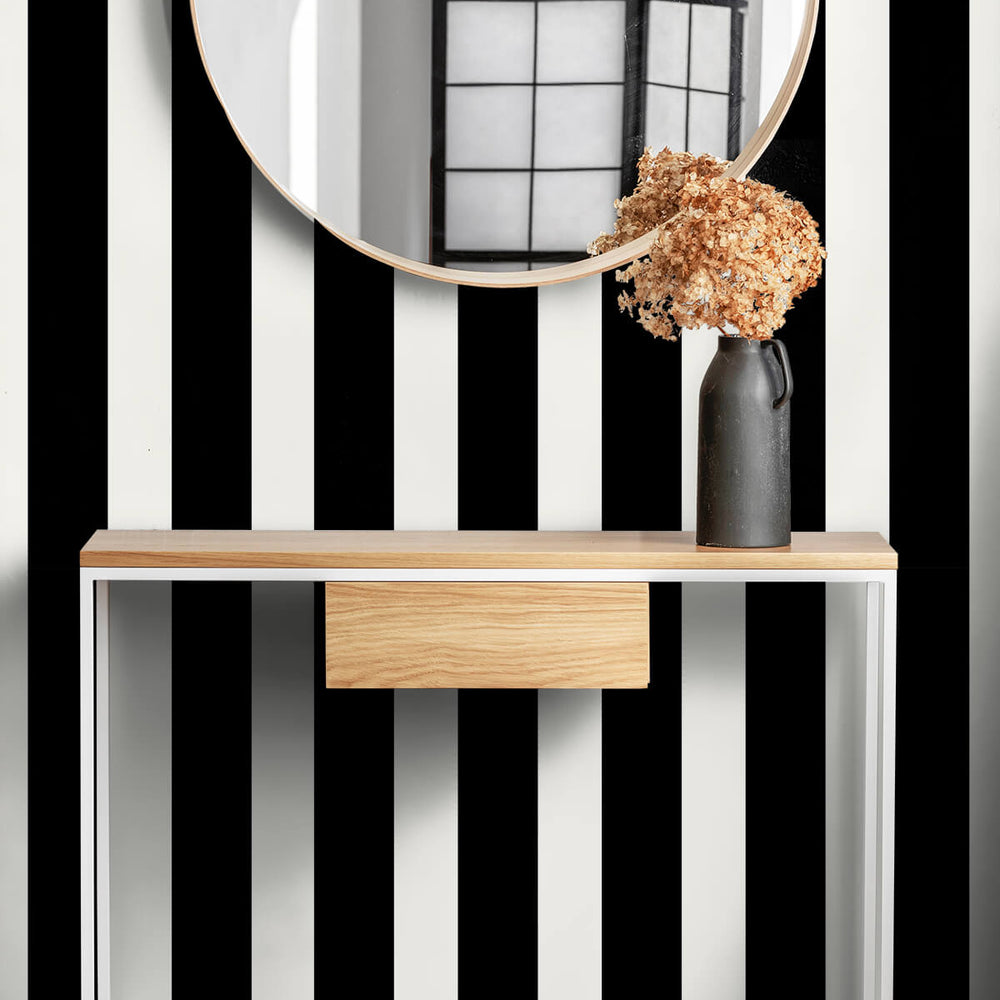 
                  
                    LN20400 designer stripe peel and stick removable wallpaper entryway from the Luxe Haven collection by Lillian August
                  
                