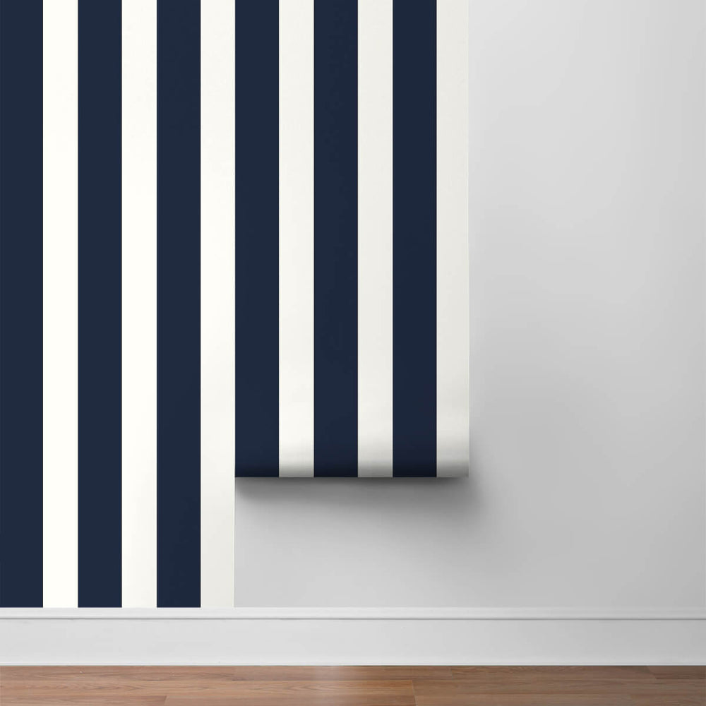 
                  
                    LN20402 designer stripe peel and stick removable wallpaper roll from the Luxe Haven collection by Lillian August
                  
                