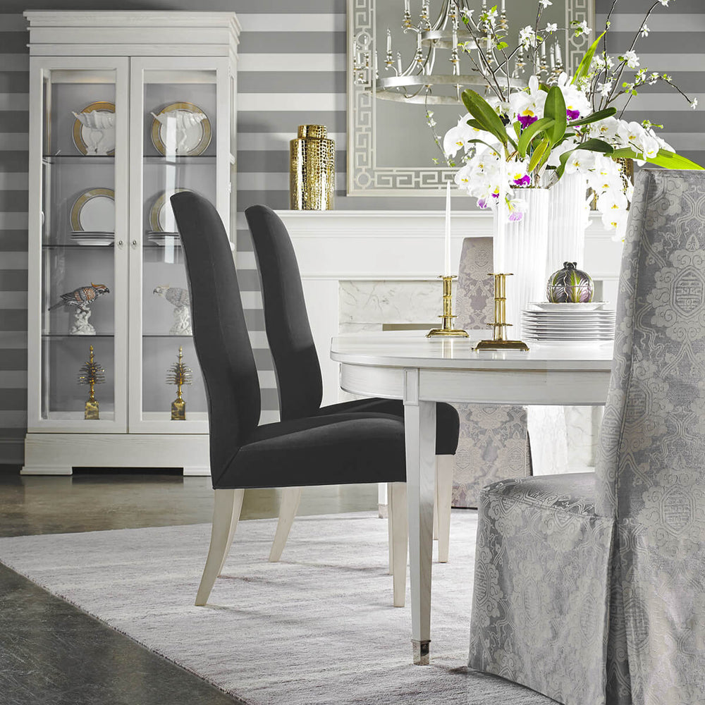 
                  
                    LN20405 designer stripe peel and stick removable wallpaper dining room from the Luxe Haven collection by Lillian August
                  
                