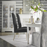 LN20405 designer stripe peel and stick removable wallpaper dining room from the Luxe Haven collection by Lillian August