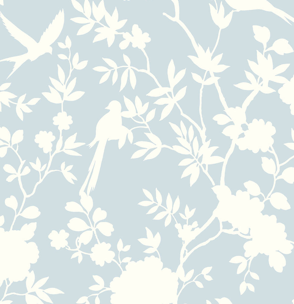 LN20502 mono toile chinoiserie peel and stick removable wallpaper from the Luxe Haven collection by Lillian August