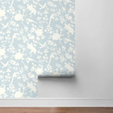 LN20502 mono toile chinoiserie peel and stick removable wallpaper roll from the Luxe Haven collection by Lillian August
